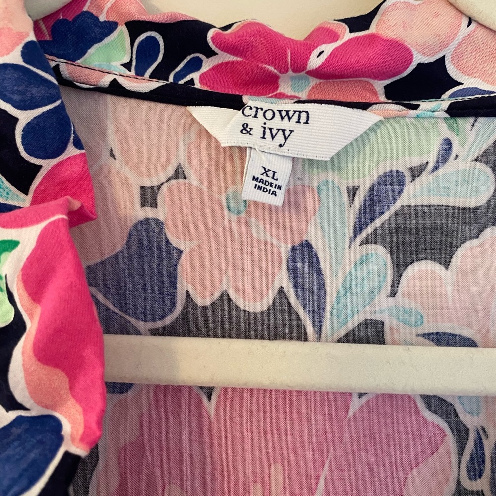 Crown & Ivy pink floral sleeveless dress - Picture 6 of 7